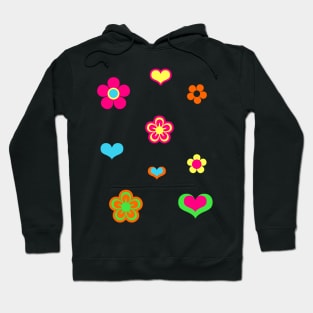 Retro Y2K Fashion 2000s Style Flower Pattern Hoodie